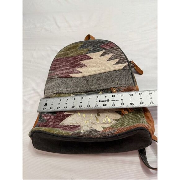 Myra Bag Hair On Cowhide Leather Western Southwest Boho Star Backpack Canvas main image 8